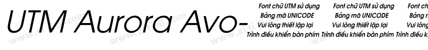 UTM Aurora Avo字体转换
